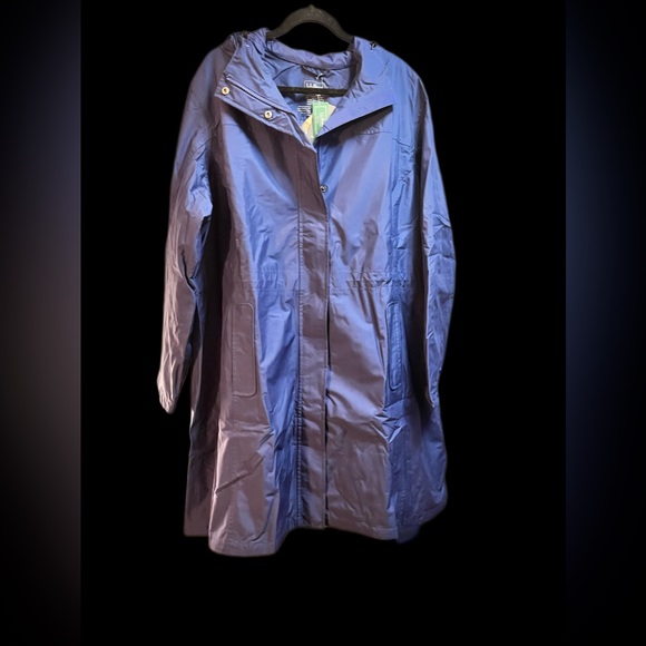Plus size LL Bean winter coat royal blue NEW - Picture 2 of 4